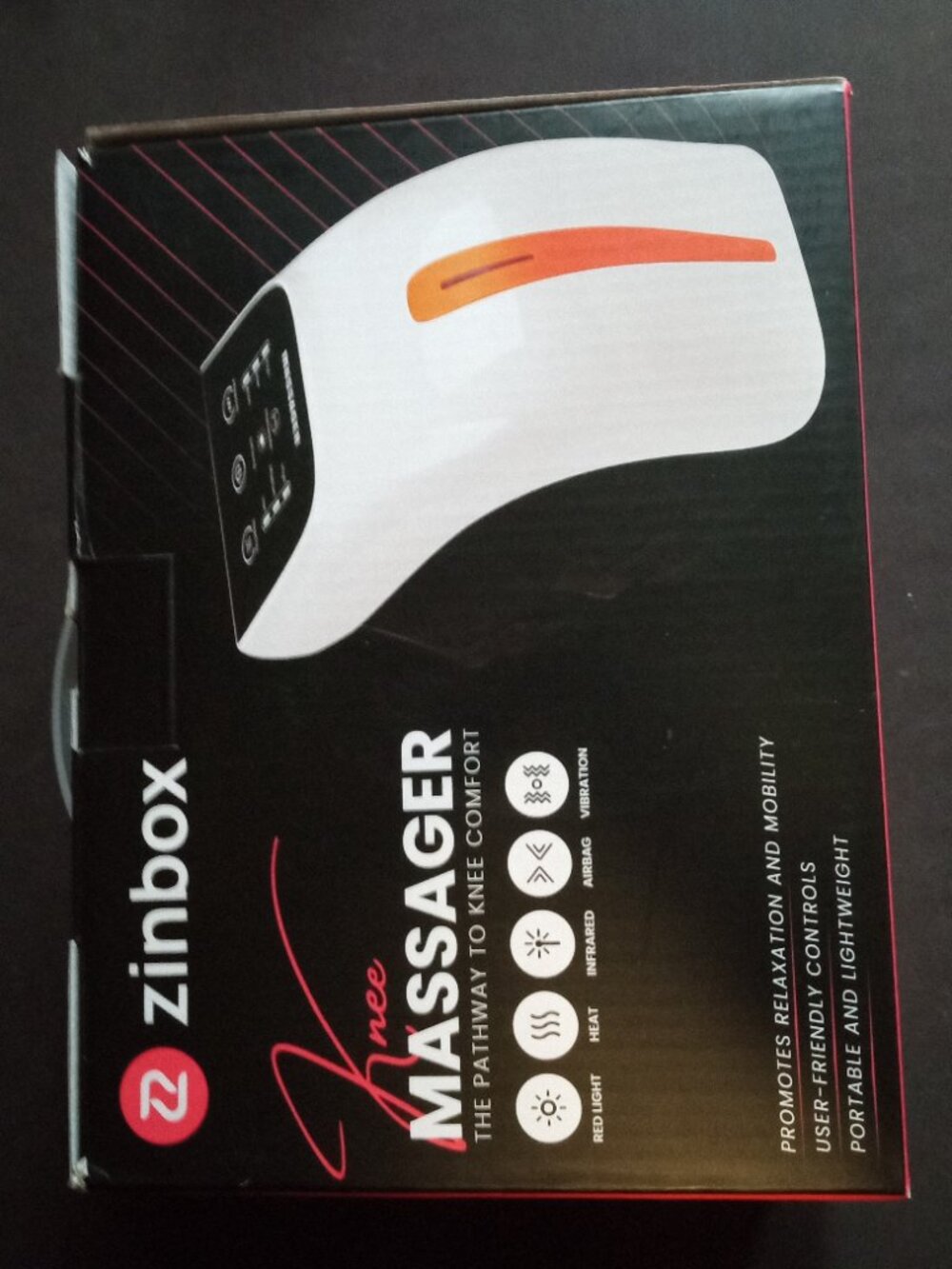 Knee massager with Heat infrared red light Vibration Therapy Relief